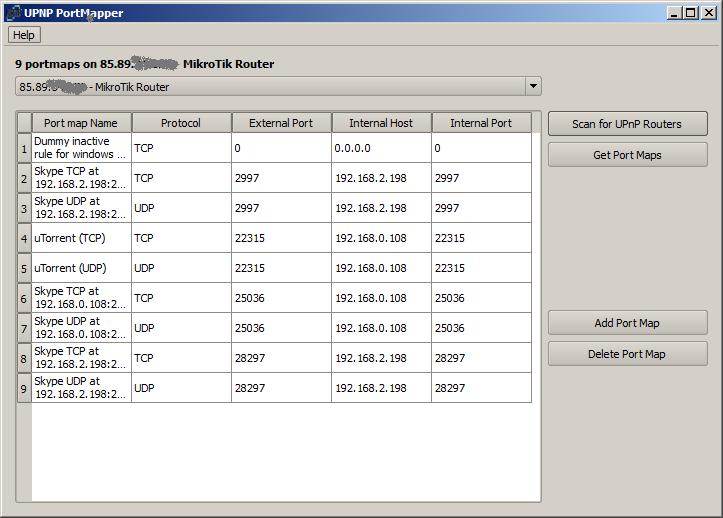 upnp portmapper