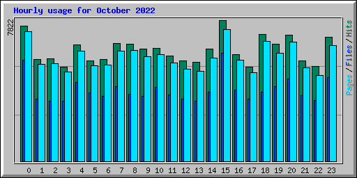 Hourly usage for October 2022