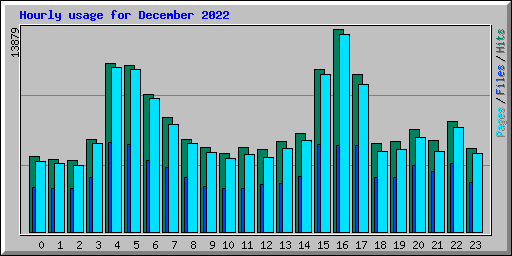 Hourly usage for December 2022