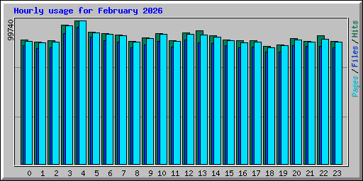Hourly usage for February 2026